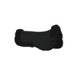 Black leather woof wear sheepskin half pad with real lambswool lining and high-wither shape for horses