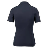 Navy blue woof wear short sleeve tech riding shirt made with iflex pro fabric and a tailored fit for comfort