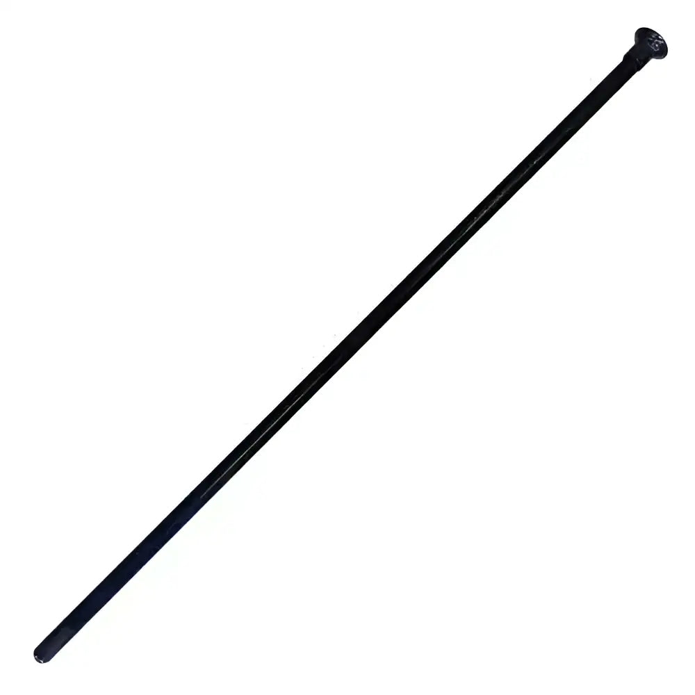Black woof wear show cane with textured gunmetal mushroom cap and sleek riding crop style handle