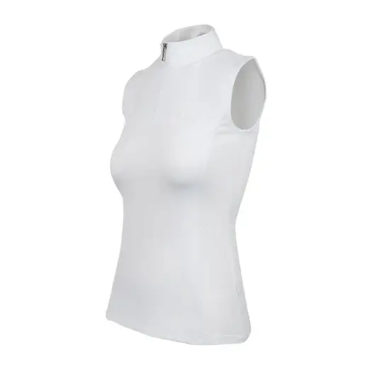 Woof Wear Sleeveless Tech Riding Shirt White UK06 Sleeveless Tops