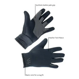 Woof Wear Young rider Fleece Riding Glove Black Small Riding Gloves