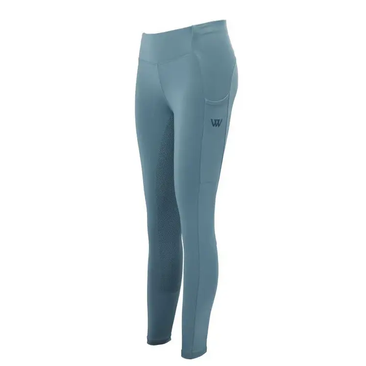 Woof Wear Young Rider Pro Tights Mineral Blue Junior Xtra Small Riding Tights