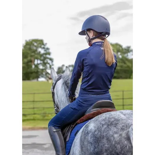 Woof Wear Young Rider Tech Shirt Black Junior Xtra Small Base Layers