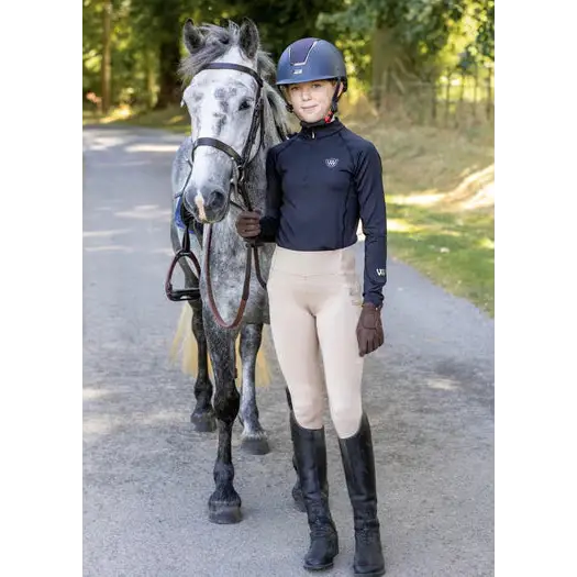 Woof Wear Young Rider Tech Shirt Black Junior Xtra Small Base Layers