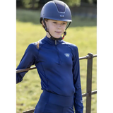 Woof Wear Young Rider Tech Shirt Navy Junior Xtra Small Base Layers