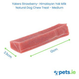 Yakers Apple & Strawberry Medium Yak Milk Dog Treats