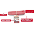 Yakers Dog Chew Strawberry Medium Dog Treats