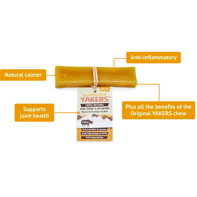 Yakers Dog Chew Turmeric Medium Dog Treats